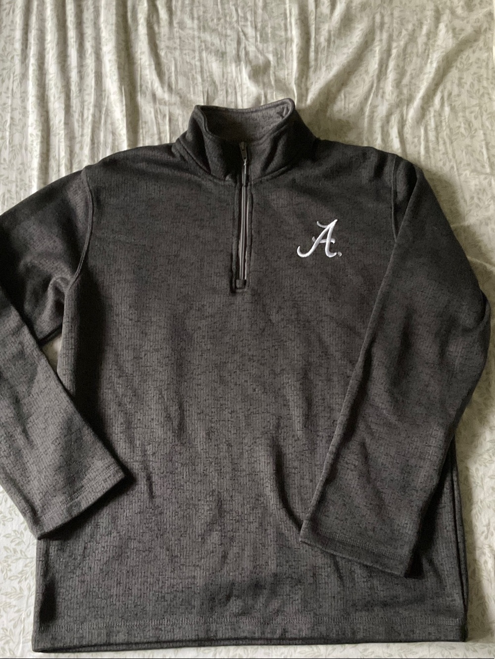 Alabama Crimson Tide Grey Quarter-Zip Pullover